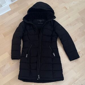 Andrew Marc Women's Long Black Puffer Jacket